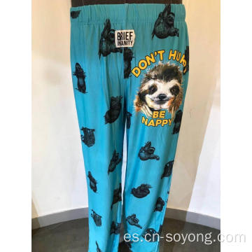 Pantalones de pijama con estampado de posicionamiento para hombre